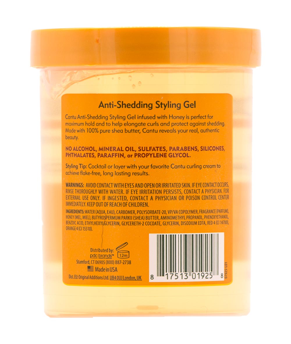 Cantu Shea Butter Strengthening Styling Gel [Honey] 18.5oz, HAIR CARE - Cloré Beauty