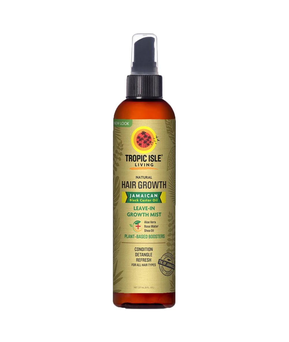 Tropic Isle Living Jamaican Black Castor Oil Daily Hair Growth Leave In Mist 8oz, Hair Care - Cloré Beauty