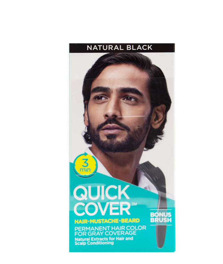 Kiss Quick Cover Permanent Hair Color Hair Mustache Beard For Men #Qmc