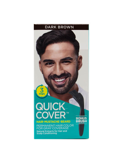 Kiss Quick Cover Permanent Hair Color Hair Mustache Beard For Men #Qmc