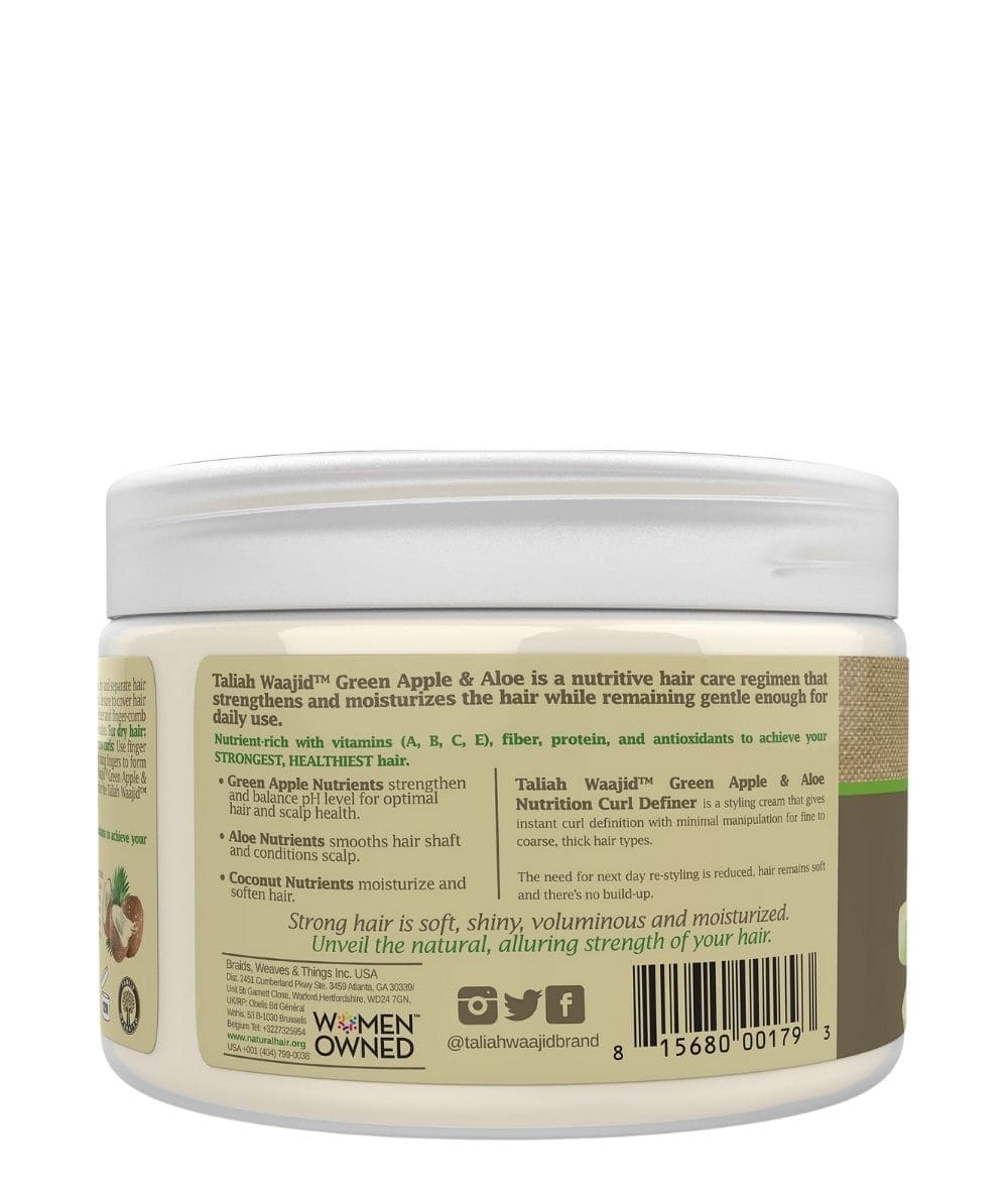 Taliah Waajid Green Apple And Aloe Nutrition Curl Definer 12Oz, HAIR CARE - Cloré Beauty