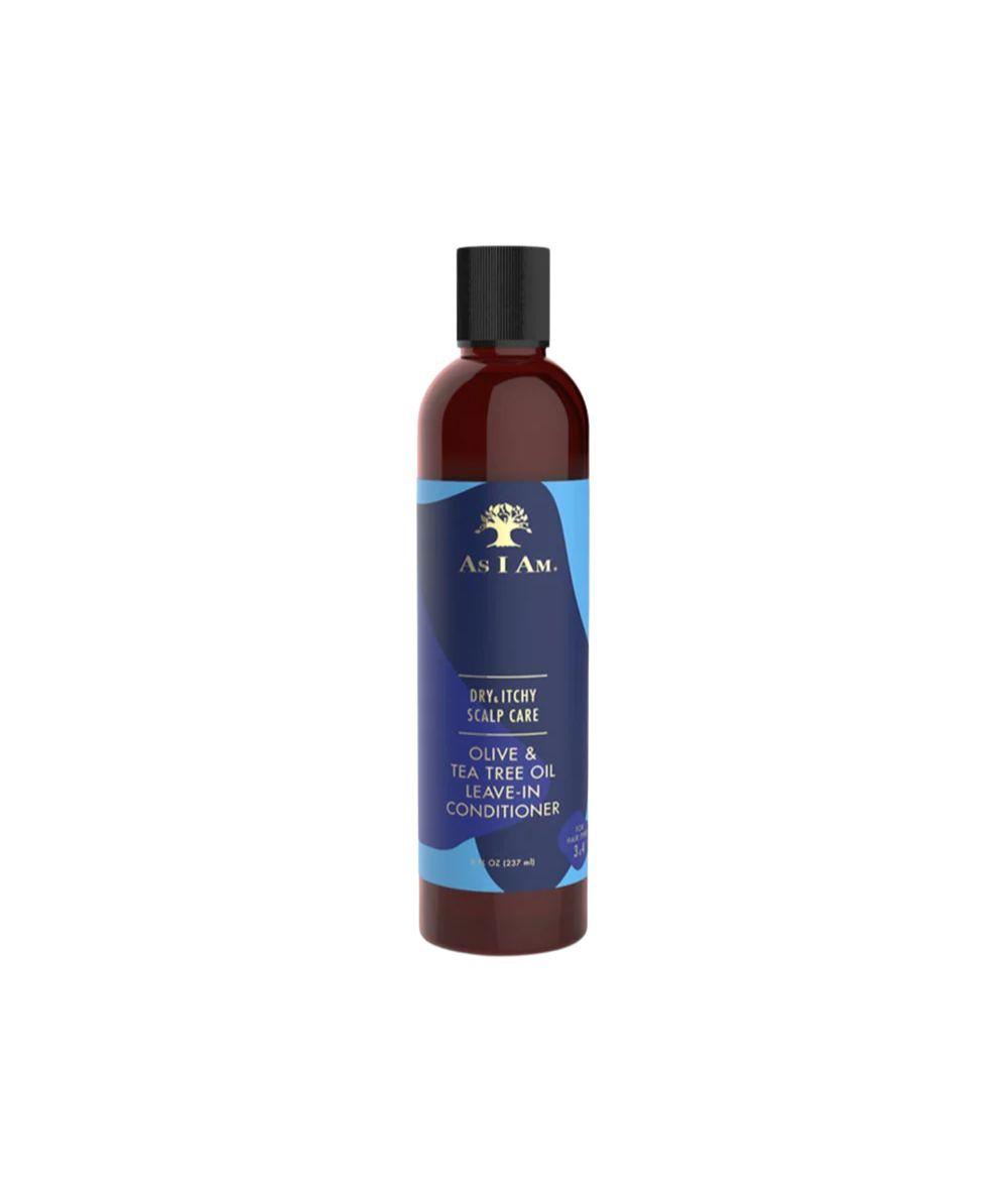 AS I AM Dry & Itchy Scalp Care Olive & Tea Tree Leave In Conditioner 8oz, HAIR CARE - Cloré Beauty