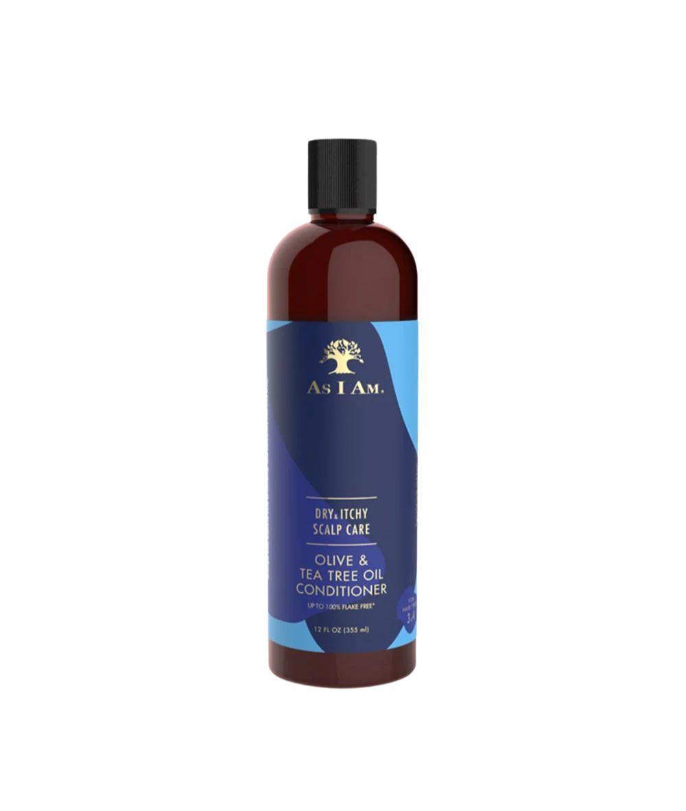 AS I AM Dry & Itchy Scalp Care Olive & Tea Tree Conditioner 12oz, Hair Care - Cloré Beauty