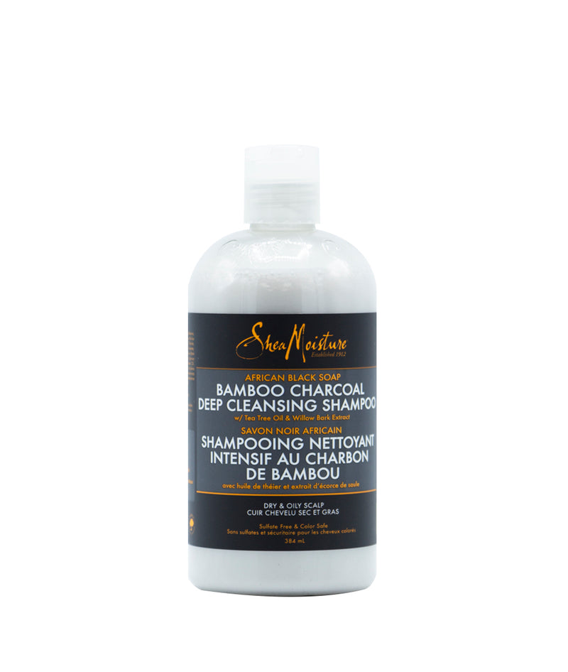 SheaMoisture African Black Soap Bamboo Charcoal Deep Cleansing Shampoo 384Ml