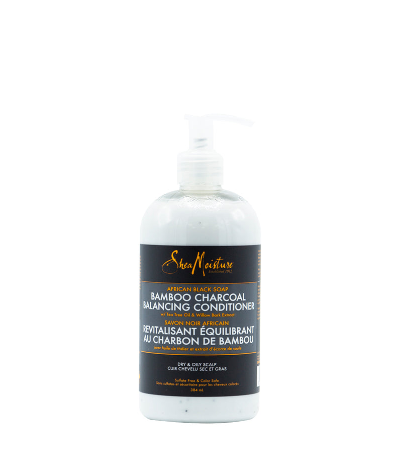 SheaMoisture African Black Soap Bamboo Charcoal Balancing Conditioner 384Ml