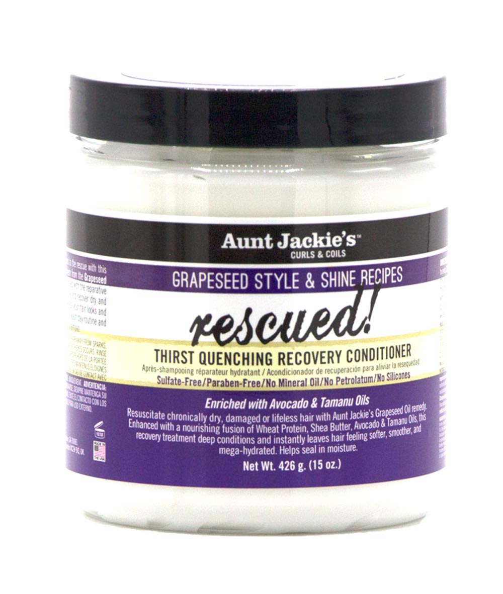 Aunt Jackie's Grapeseed Rescued Thirst Quenching Recovery Conditioner 15oz, Hair Care - Cloré Beauty