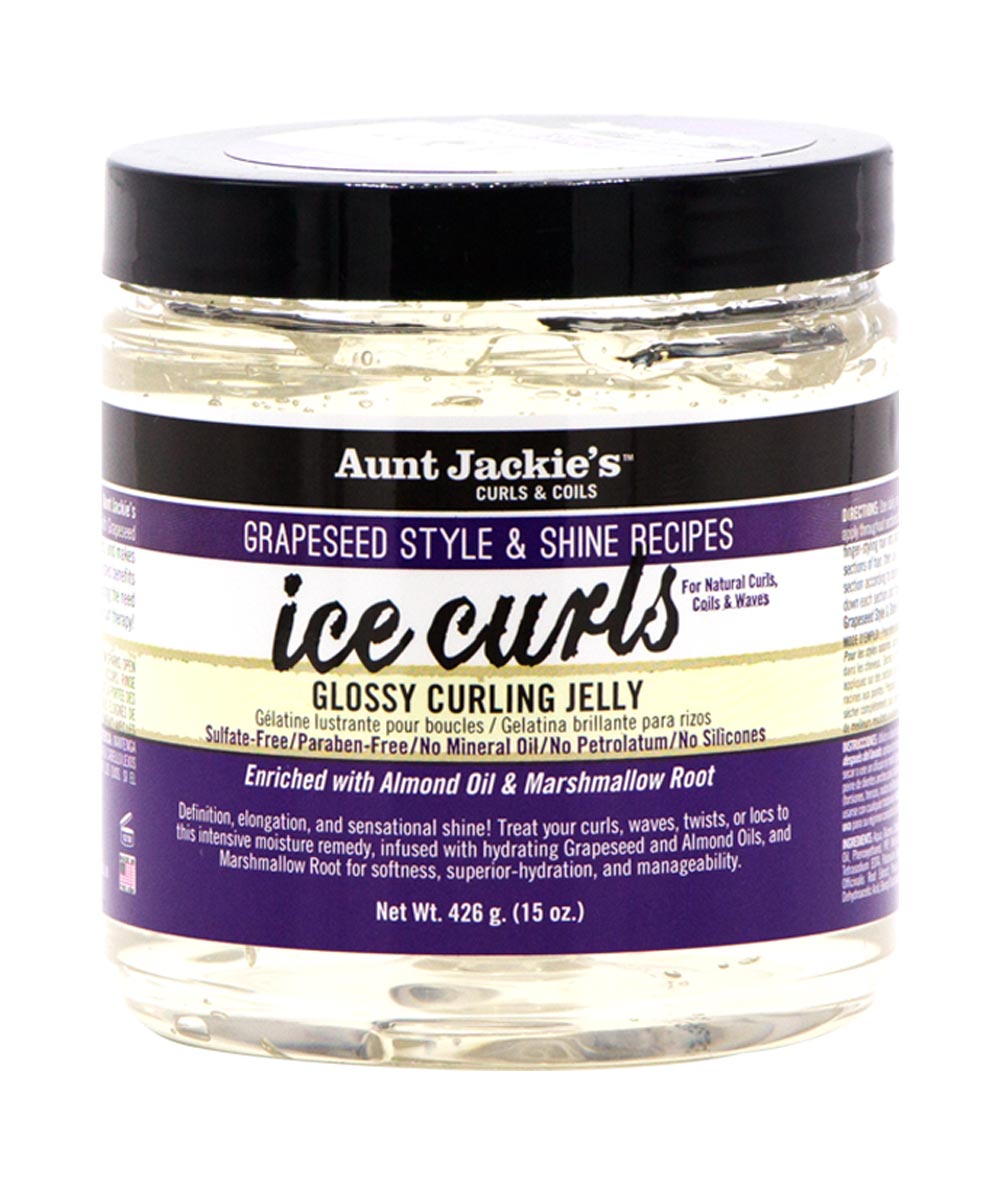 Aunt Jackie's Grapeseed Ice Curls Glossy Curling Jelly 15oz, Hair Care - Cloré Beauty
