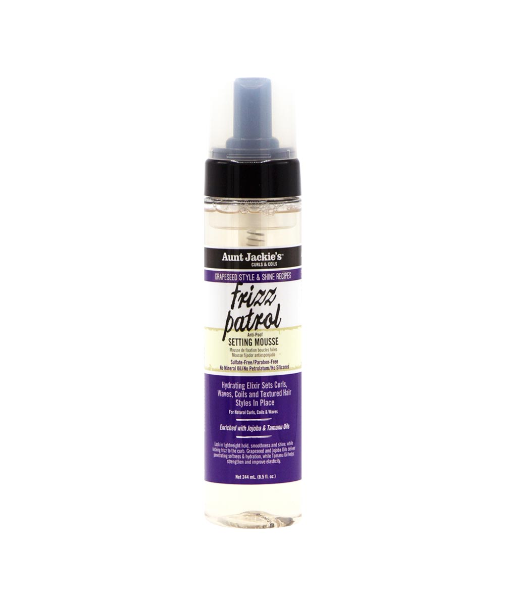 Aunt Jackie'S Grapeseed Frizz Patrol Anti-Poof Setting Mousse 8.25Oz