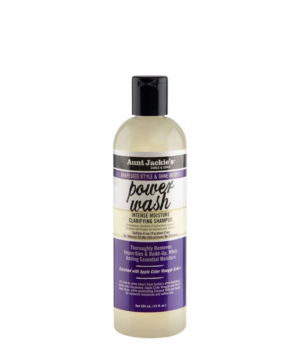 Aunt Jackie'S Grapeseed Power Wash Intense Moisture Clarifying Shampoo 12Oz