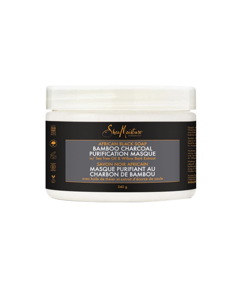 SheaMoisture African Black Soap Bamboo Charcoal Purification Masque 340G