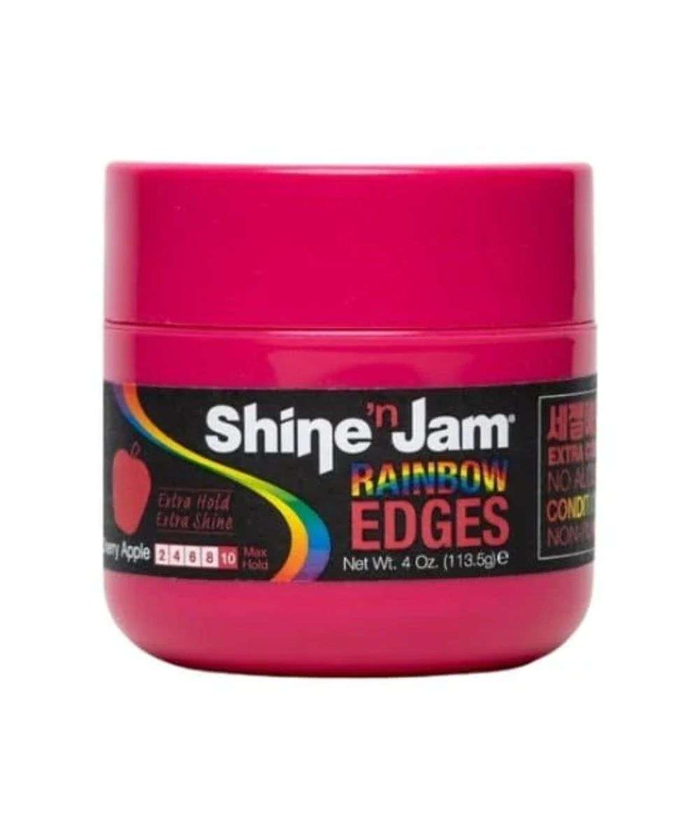 Ampro Shine N Jam Extra Hold Rainbow Edge [Cherry Apple] 4oz, HAIR CARE - Cloré Beauty