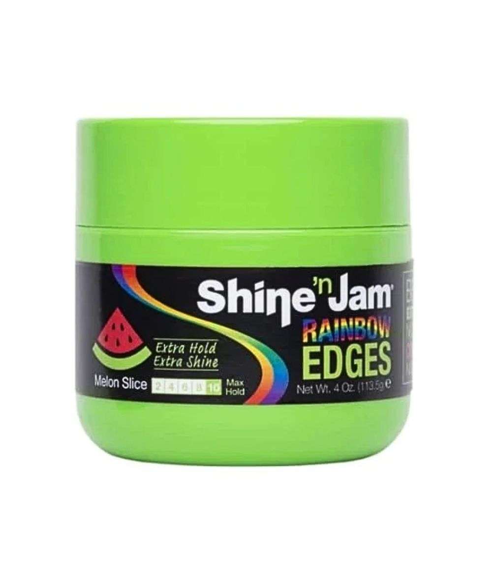 Ampro Shine N Jam Extra Hold Rainbow Edge [Melon Slice] 4Oz, HAIR CARE - Cloré Beauty