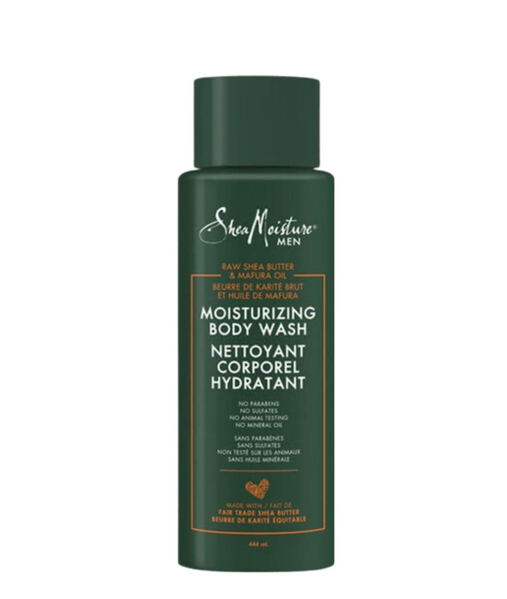 SheaMoisture Men Moisturizing Raw Shea Butter&Mafura Oil Men'S Body Wash 444Ml, SKIN CARE - Cloré Beauty