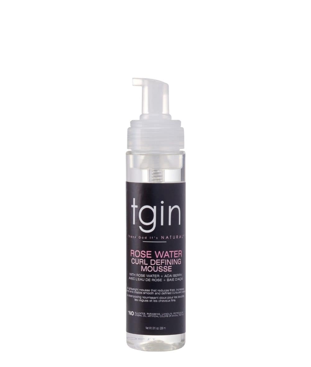 Tgin Rose Water Curl Definning Mousse 8Oz, HAIR CARE - Cloré Beauty