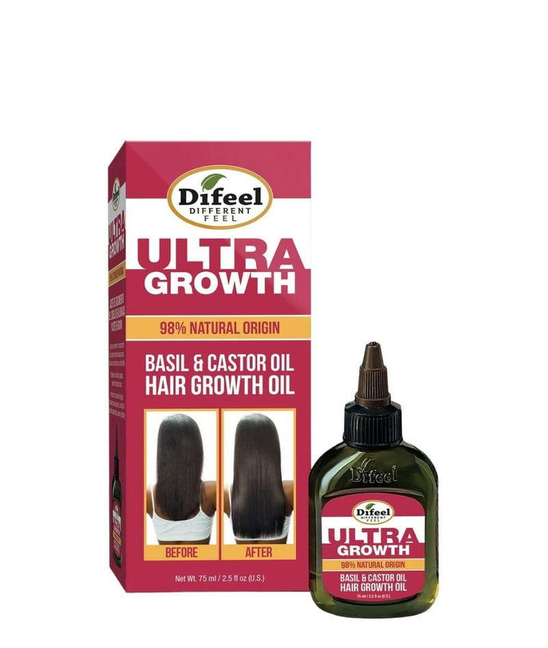 Difeel Ultra Growth Basil Castor Hair Oil 2.5Oz