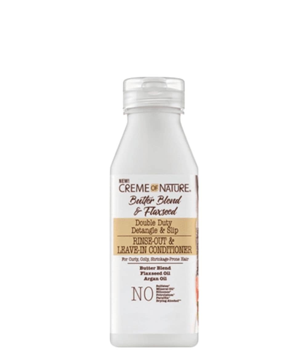 Creme Of Nature Butter Blend&Flaxseed Rinse Out&Leave In Conditioner 12Oz, Hair Care - Cloré Beauty