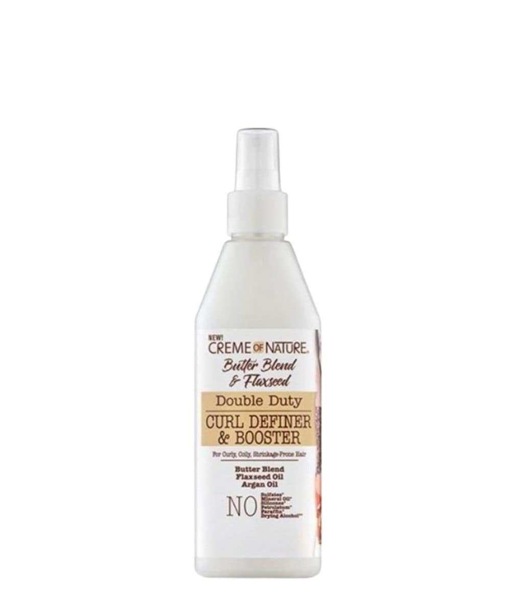 Creme Of Nature Butter Blend&Flaxseed Double Duty Curl Definer&Booster 12Oz, Hair Care - Cloré Beauty