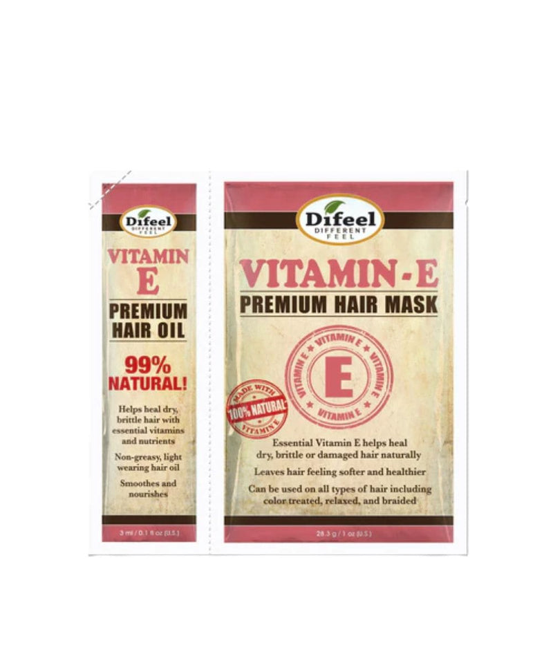Difeel Premium Hair Vitamin E Oil 3Ml & Mask 1Oz