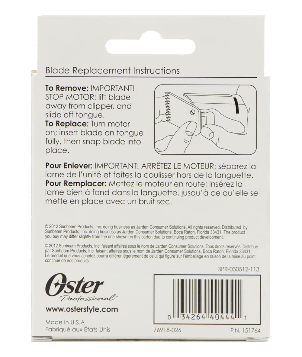 Oster Blade 000 [1/50In, 0.5mm] #76918-026, HAIR STYLING TOOLS - Cloré Beauty