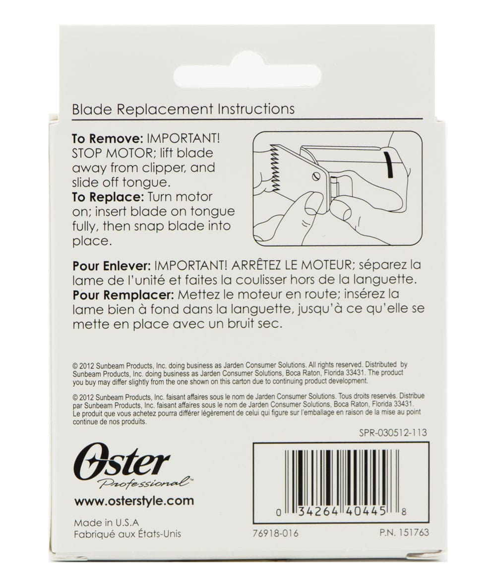 Oster Blade 0000 [1/100In, 0.25mm] #76918-016, HAIR STYLING TOOLS - Cloré Beauty