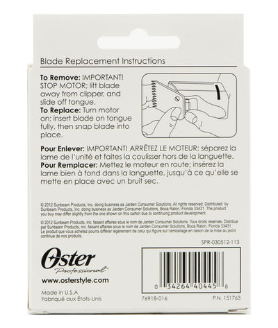 Oster Blade 0000 [1/100In, 0.25mm] #76918-016