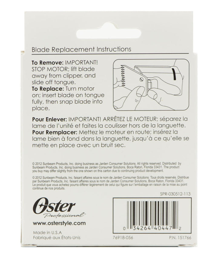 Oster Blade 0A [3/64In, 1.2mm] #76918-056