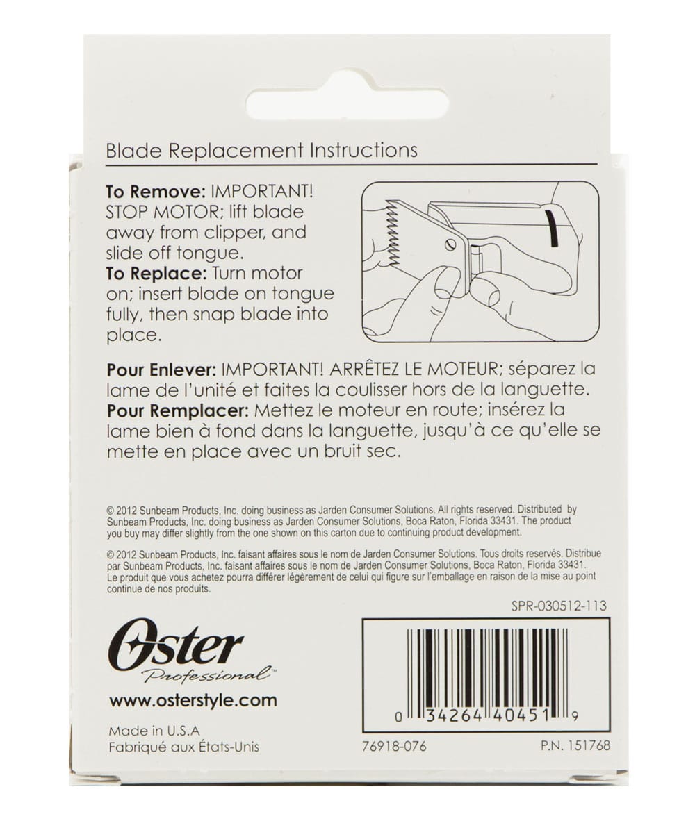 Oster Blade 1A [1/8In, 3.2mm] #76918-076, HAIR STYLING TOOLS - Cloré Beauty