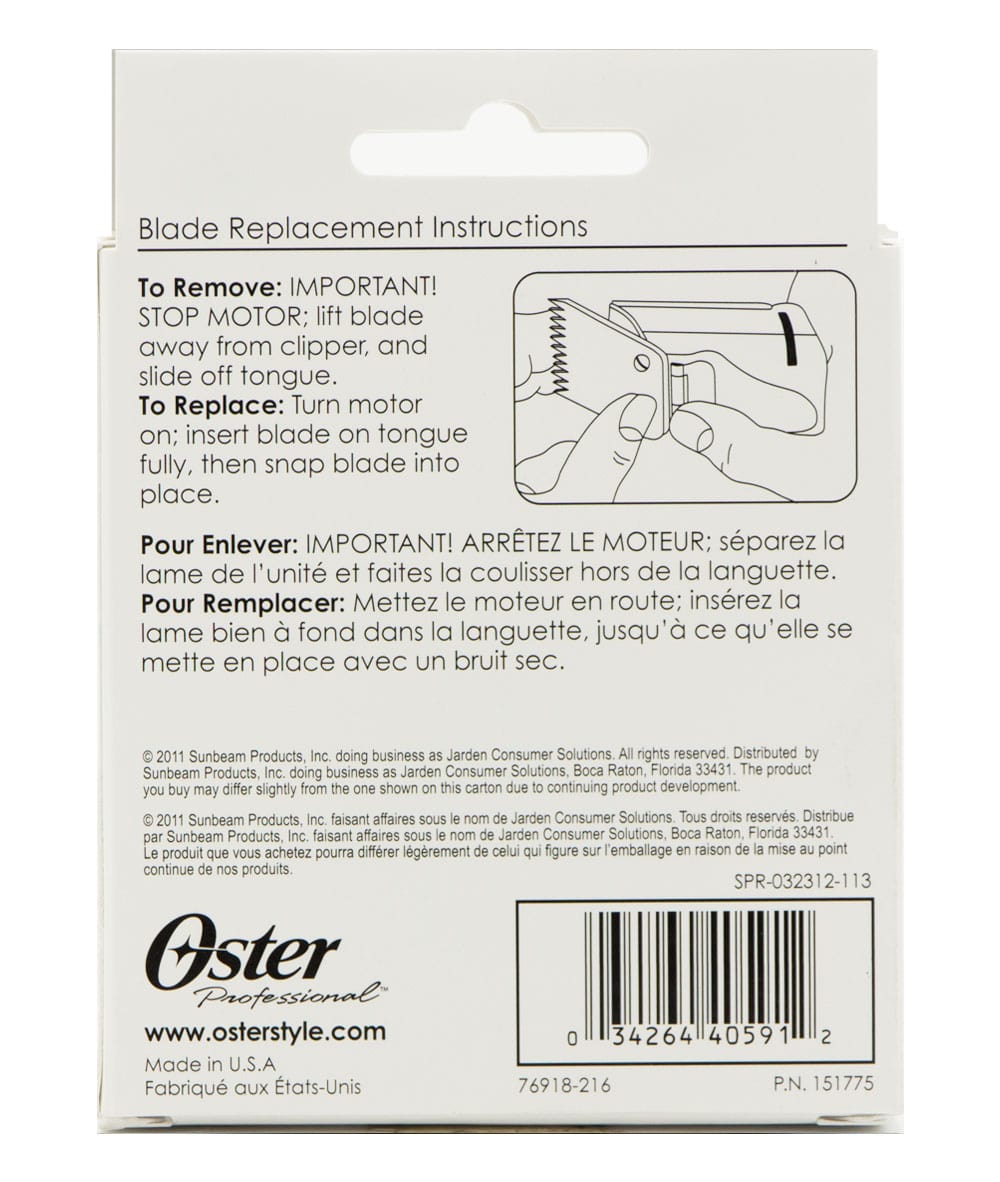 Oster Blade FlatTop T [1/50In, 0.5mm] #76918-216, HAIR STYLING TOOLS - Cloré Beauty