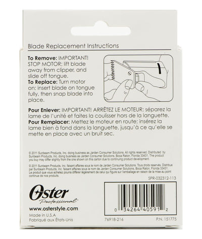 Oster Blade FlatTop T [1/50In, 0.5mm] #76918-216
