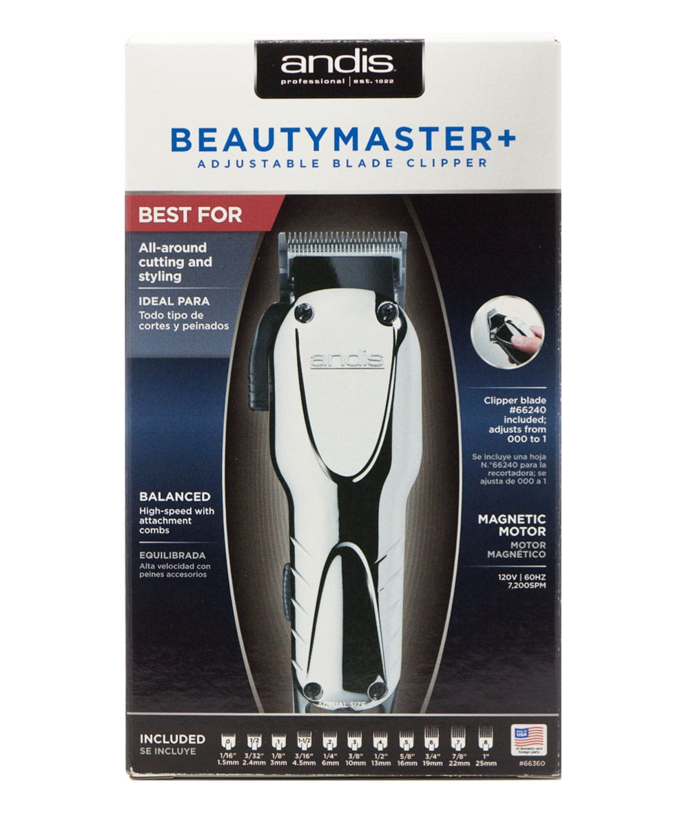 Andis Beauty Master Plus Adjustable Blade Clipper #66360, HAIR STYLING TOOLS - Cloré Beauty