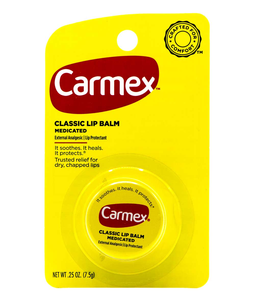 Carmex Jar Classic Lip Balm Medicated [Original] 0.25 oz, COSMETICS MAKEUP - Cloré Beauty
