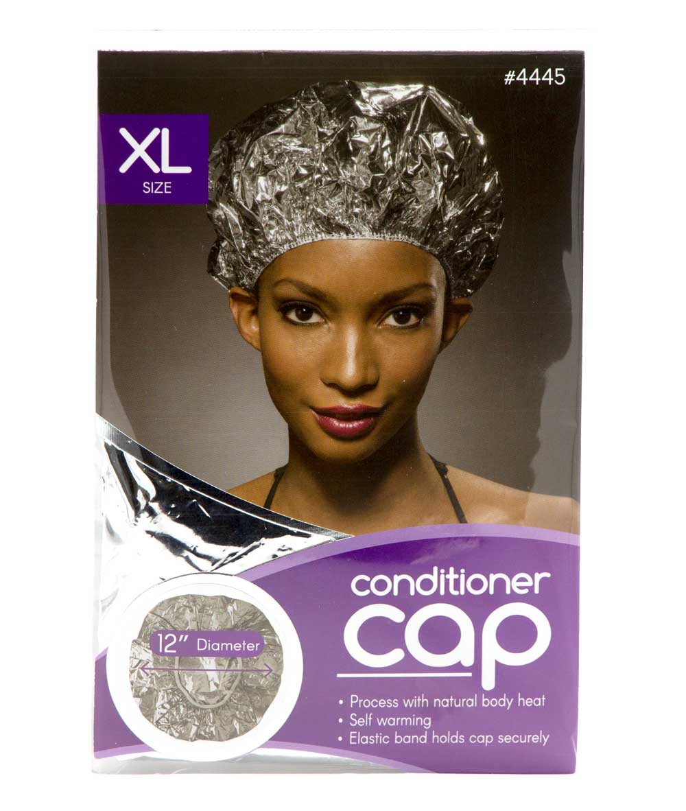 Annie Conditioner Cap Extra Large #4445 [Silver], ACCESSORIES JEWELRY FASHION - Cloré Beauty