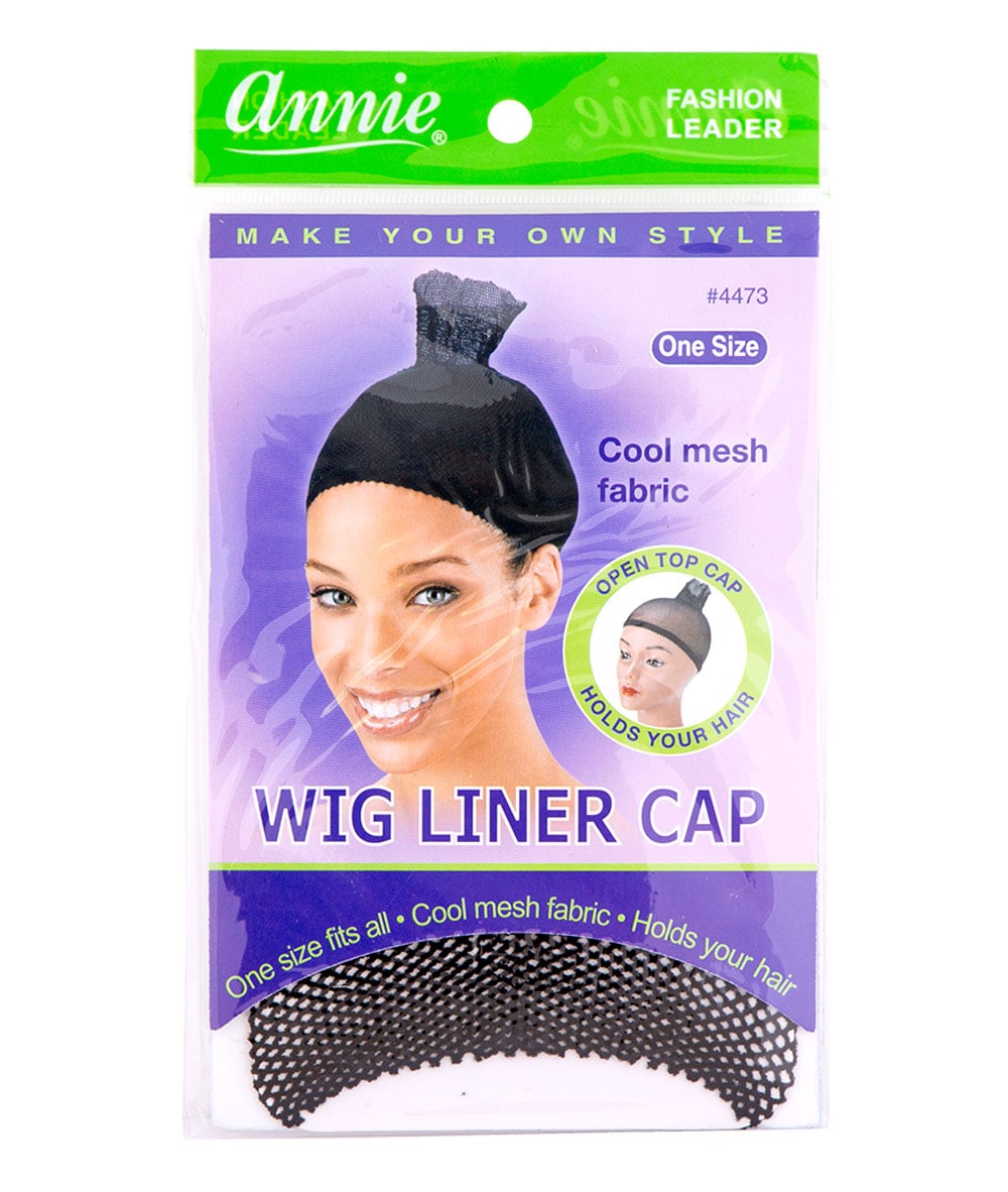 Annie Wig Liner Cap One Size Black #4473