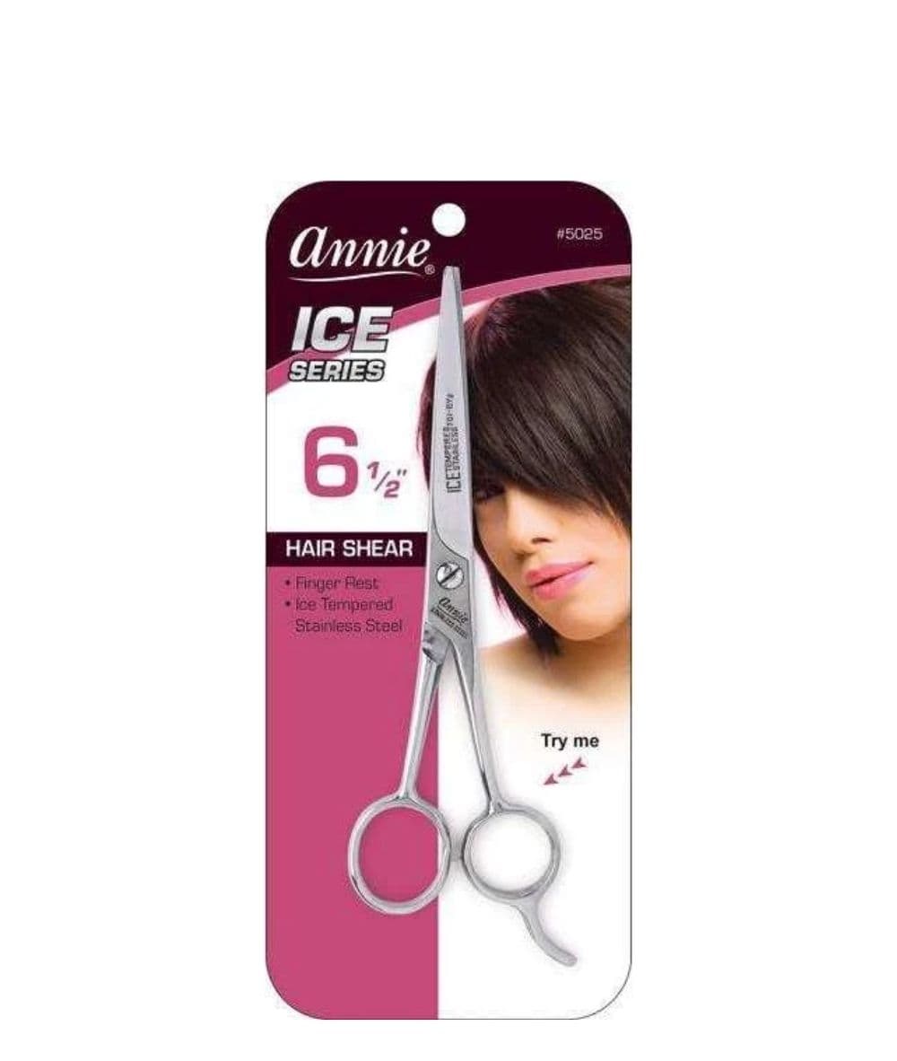 Annie Ice Tempered Stainless Steel Hair Shears 6.5" #5025