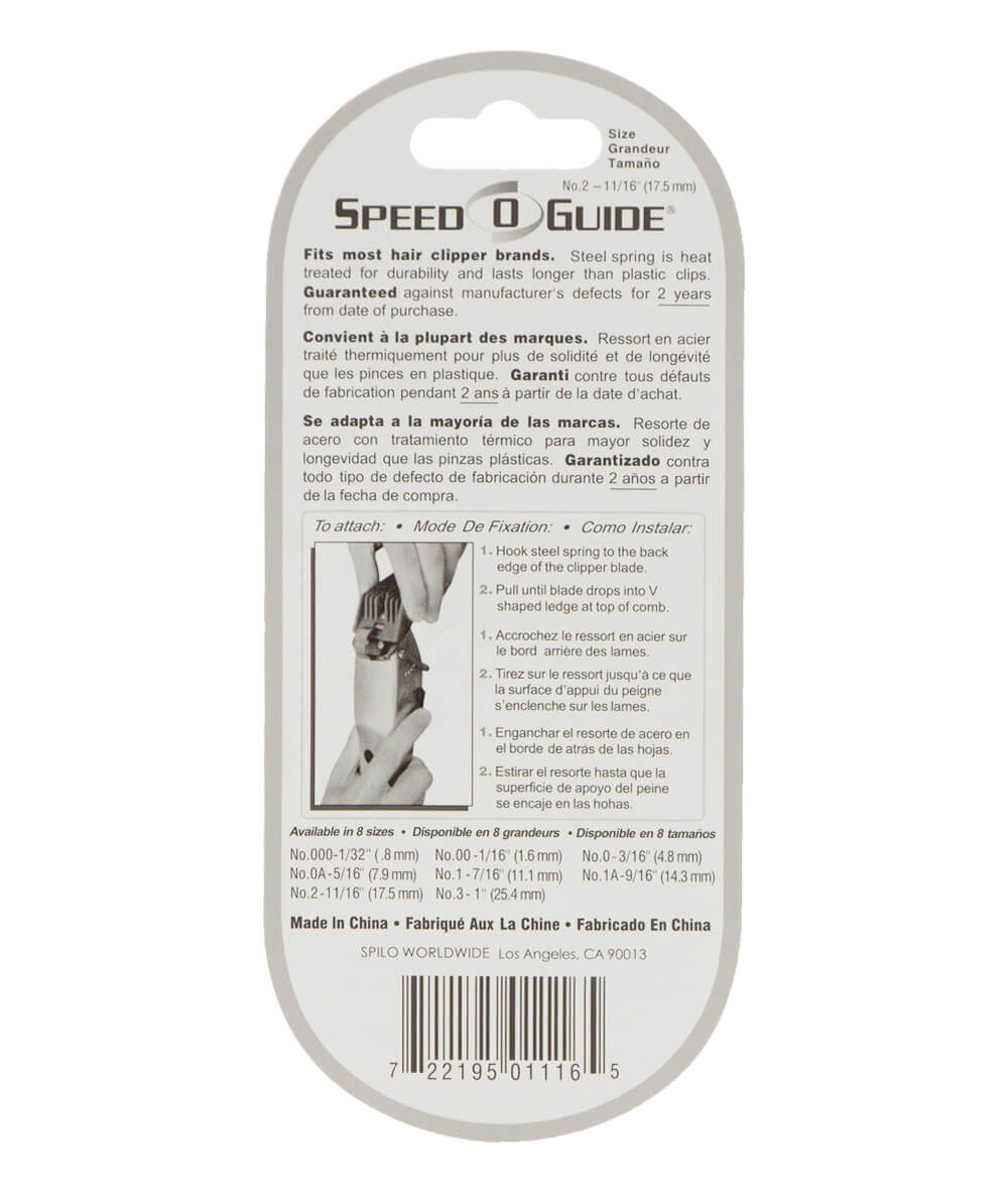 Speed O Guide No.2-11/16In(17.5mm) Spg1116, HAIR STYLING TOOLS - Cloré Beauty