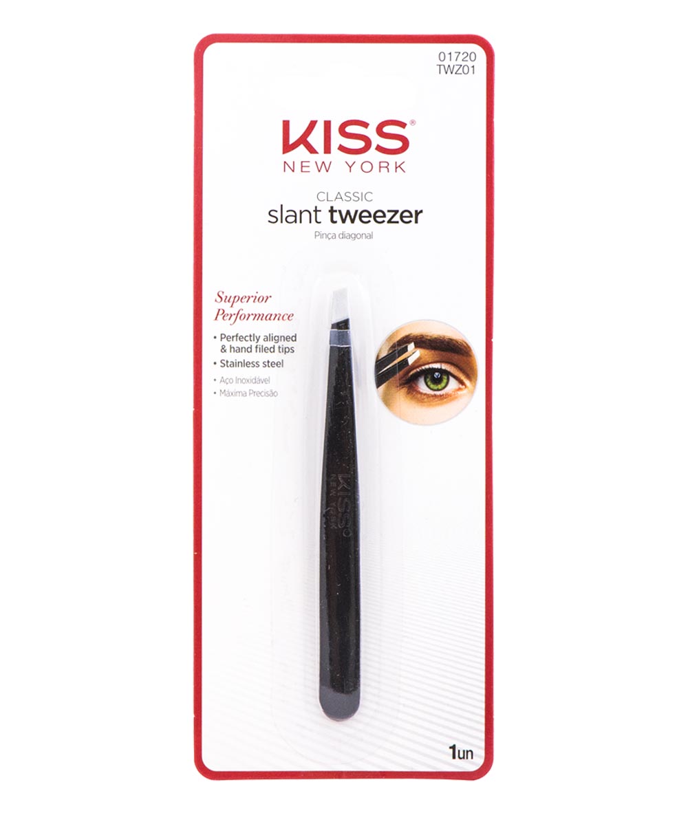 Kiss New York Deluxe Tweezer Slant Tip #Twz01, COSMETICS MAKEUP - Cloré Beauty