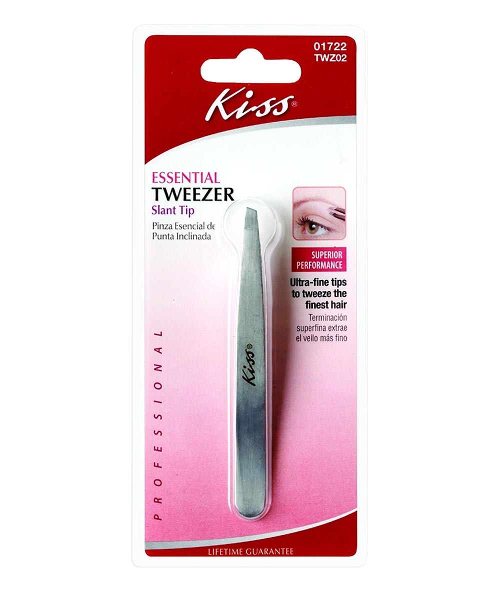 Kiss Essential Tweezer Slant Tip #Twz02, COSMETICS MAKEUP - Cloré Beauty