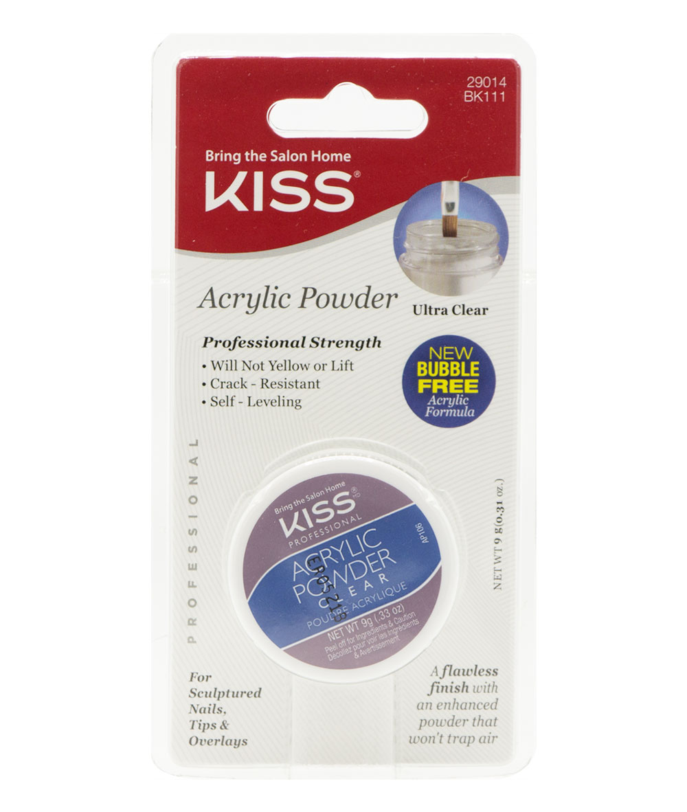 Kiss Acrylic Powder Ultra Clear #BK111, COSMETICS MAKEUP - Cloré Beauty