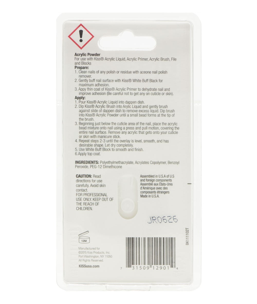 Kiss Acrylic Powder Ultra Clear #BK111, COSMETICS MAKEUP - Cloré Beauty