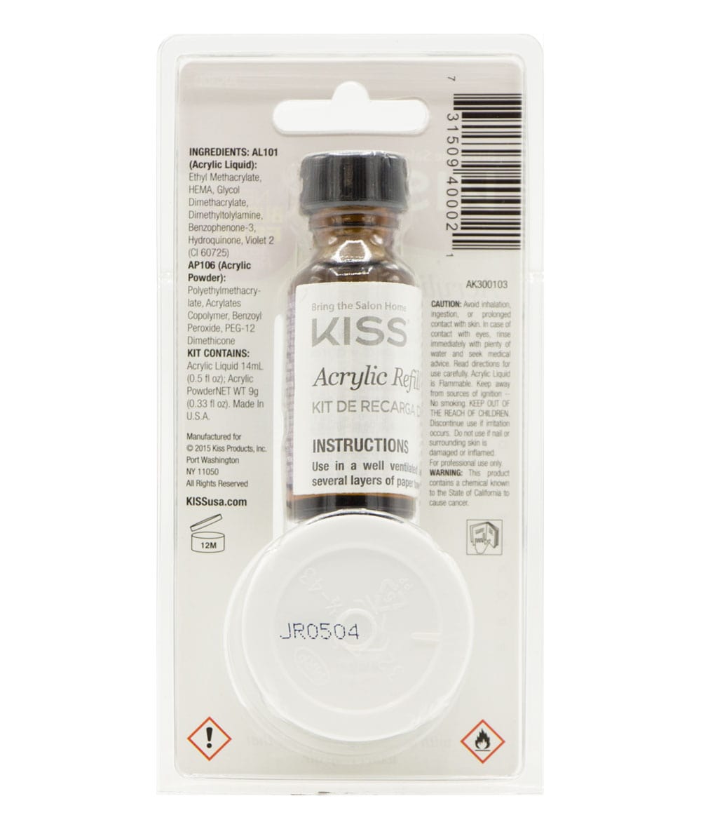 Kiss Acrylic Refill Kit #Ak300, COSMETICS MAKEUP - Cloré Beauty