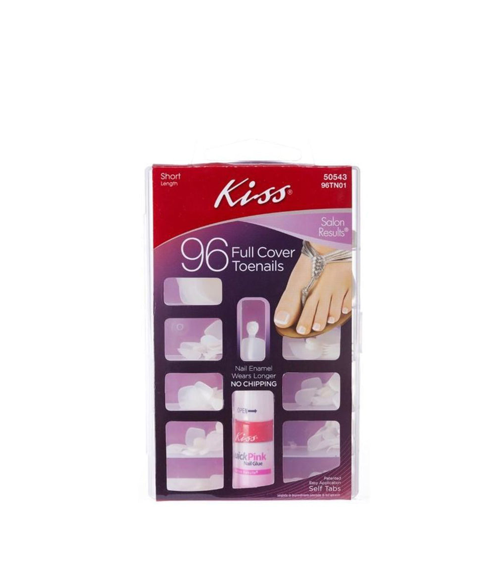Kiss 96 Full Cover Toenails Short 96Tn01, COSMETICS MAKEUP - Cloré Beauty