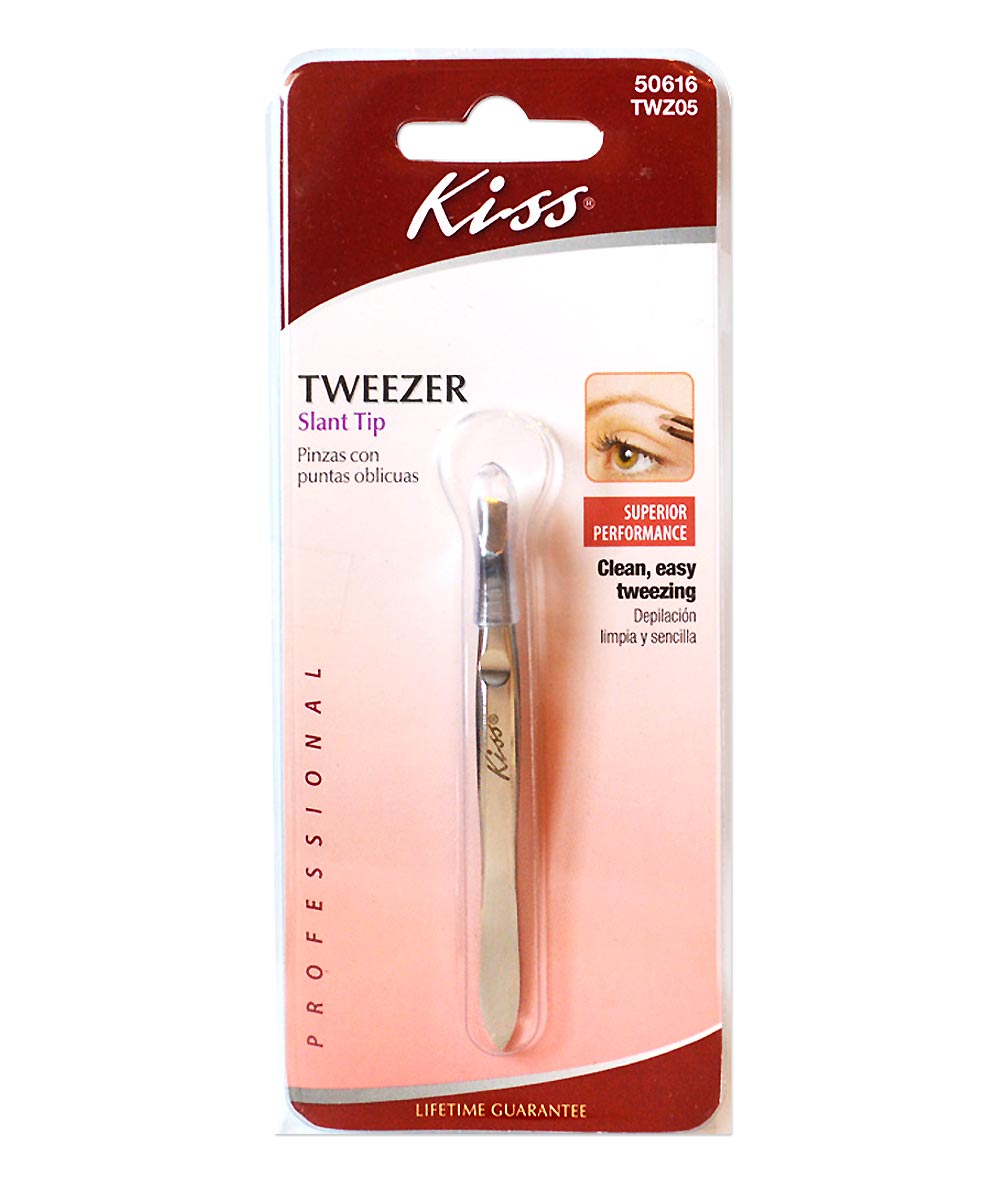 Kiss Tweezer Slant Tip #Twz05, Cosmetics - Cloré Beauty