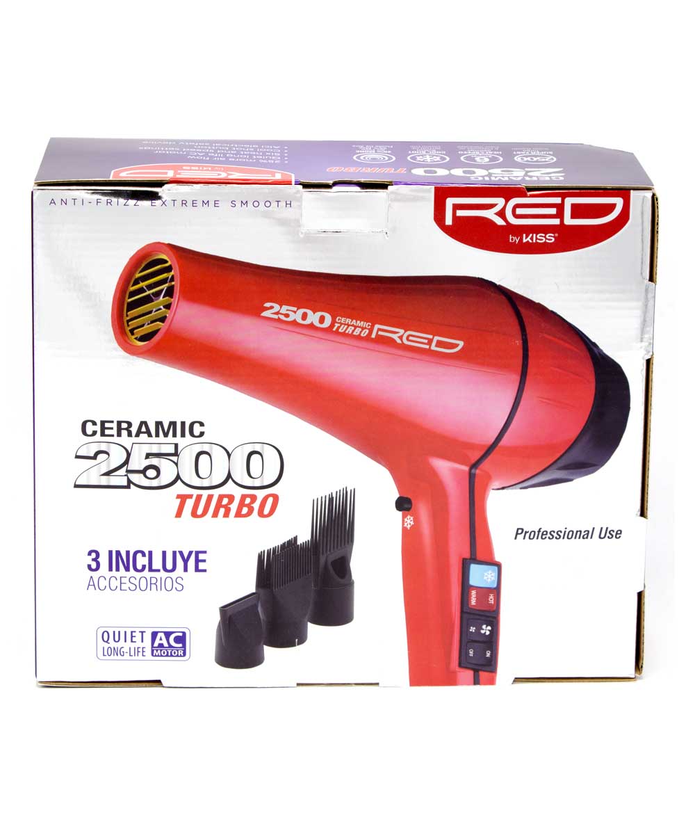 Red By Kiss 2500 Ceramic Turbo Blow Dryer #Bd03, HAIR STYLING TOOLS - Cloré Beauty