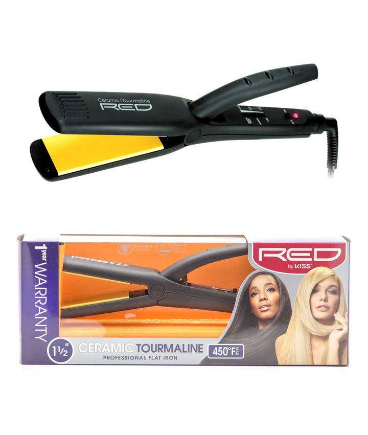 Red By Kiss Ceramic Tourmaline Professional Iron 450F