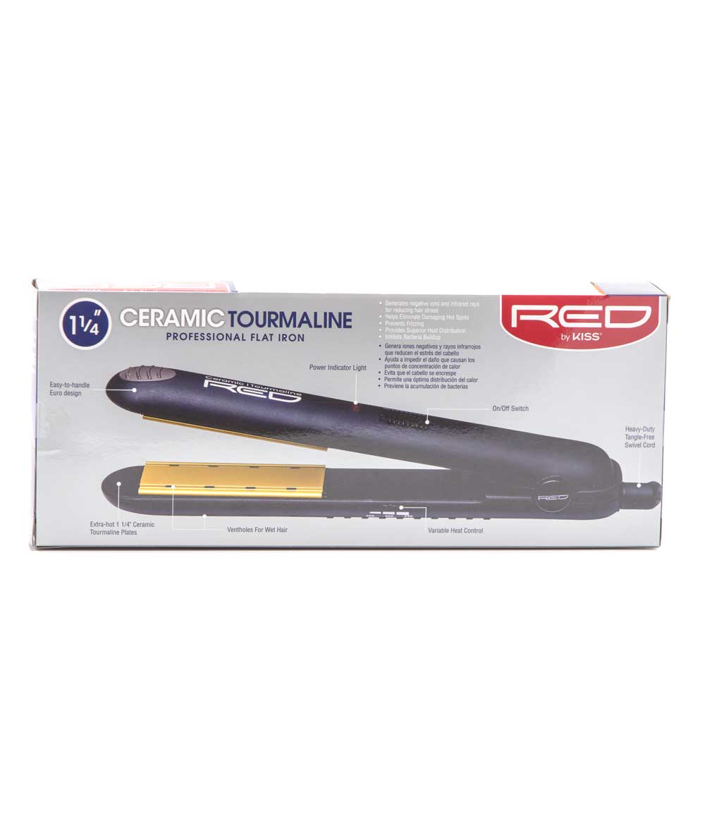 Red By Kiss Ceramic Tourmaline Professional Iron 450F