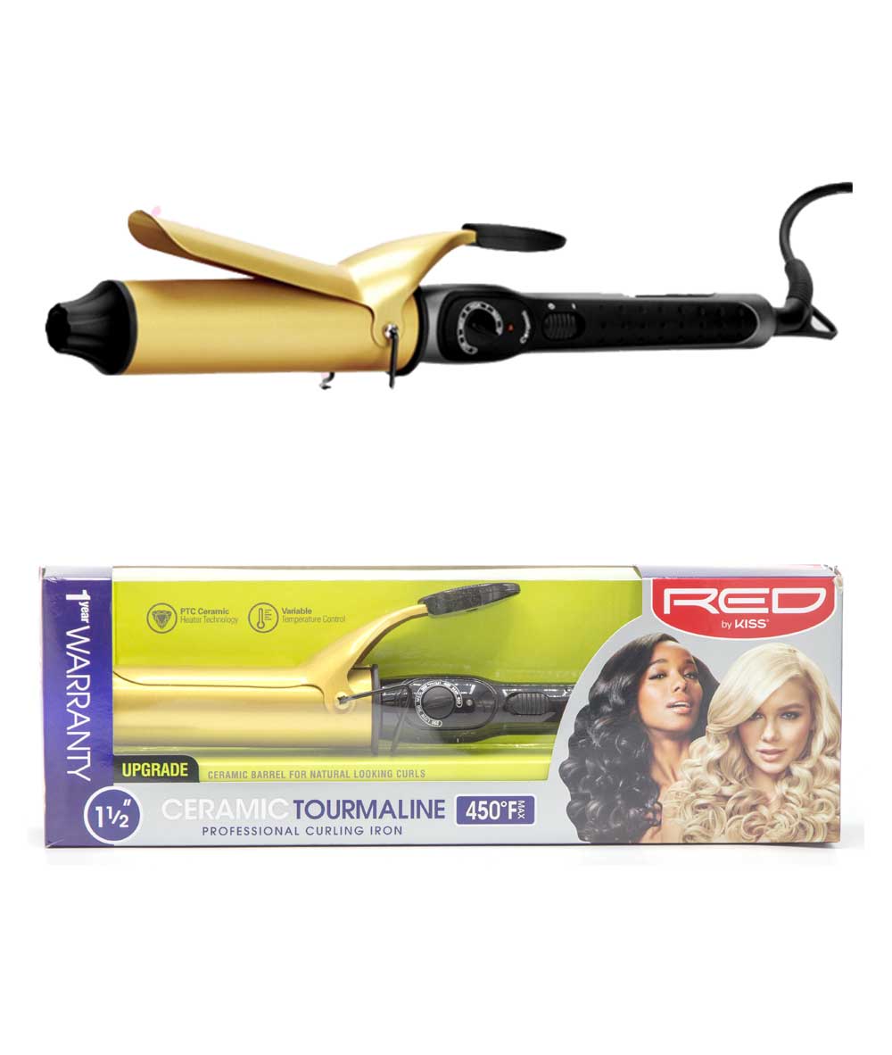 Red By Kiss Ceramic Tourmaline Professional Iron 450F, HAIR STYLING TOOLS - Cloré Beauty