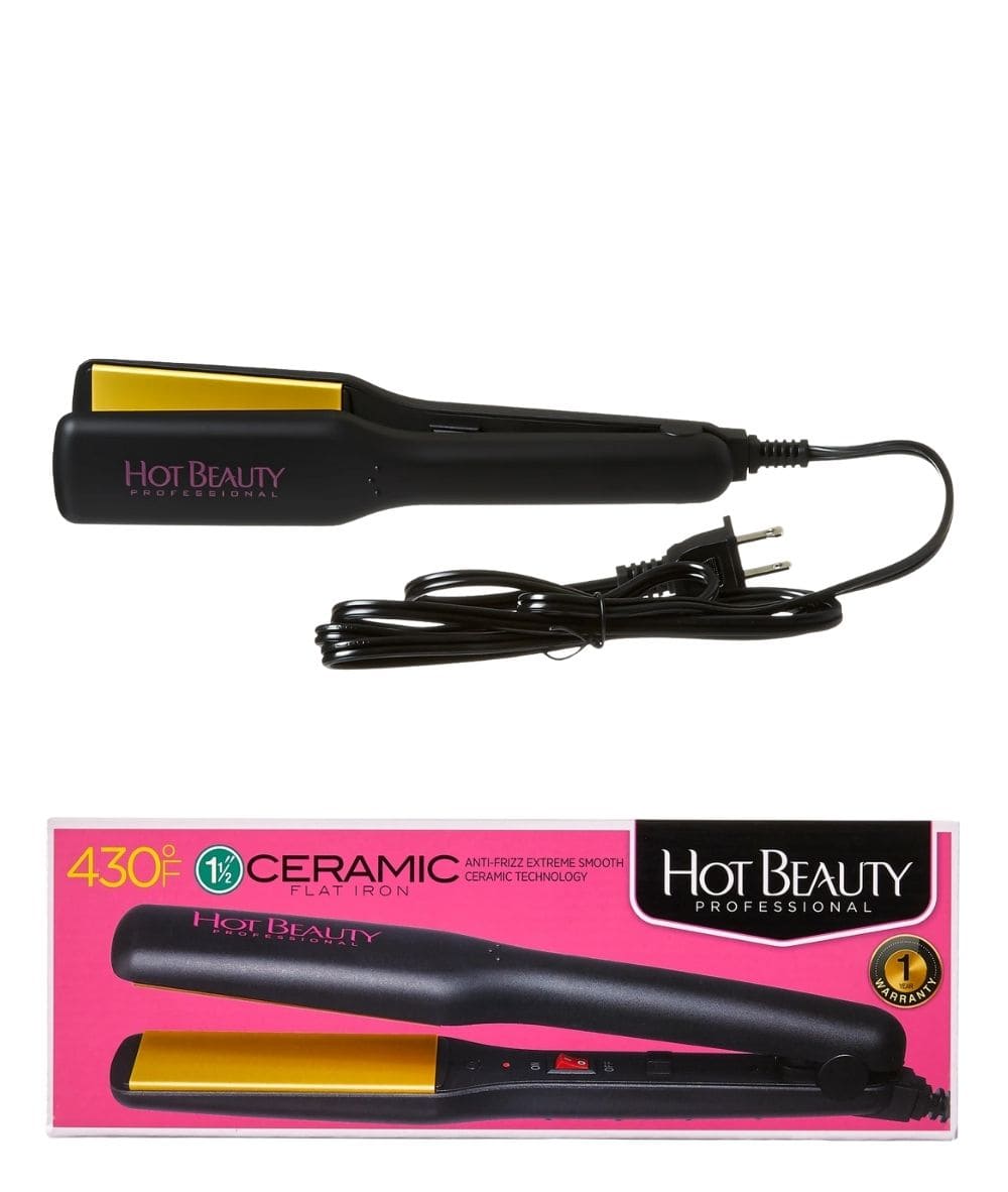 Hot Beauty Ceramic Flat Iron, HAIR STYLING TOOLS - Cloré Beauty