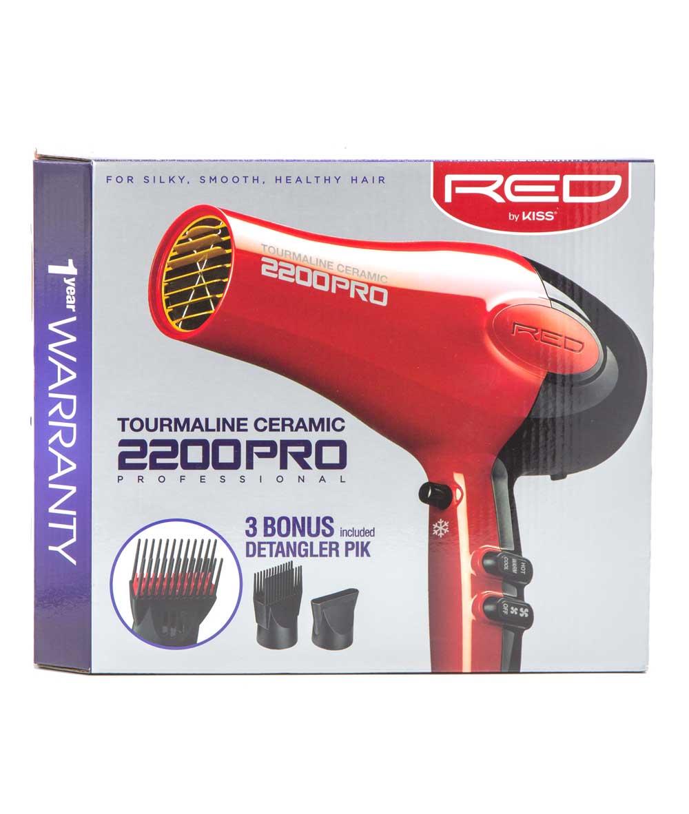 Red By Kiss 2200 Pro Tourmaline Ceramic Blow Dryer #Bd07, HAIR STYLING TOOLS - Cloré Beauty