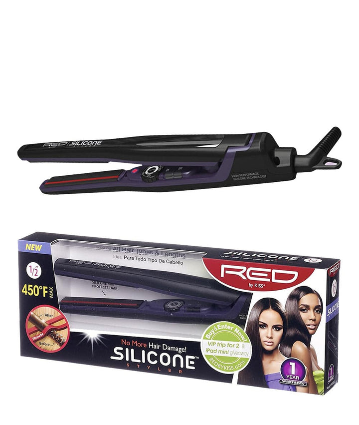 Red By Kiss Silicon Styler Flat Iron