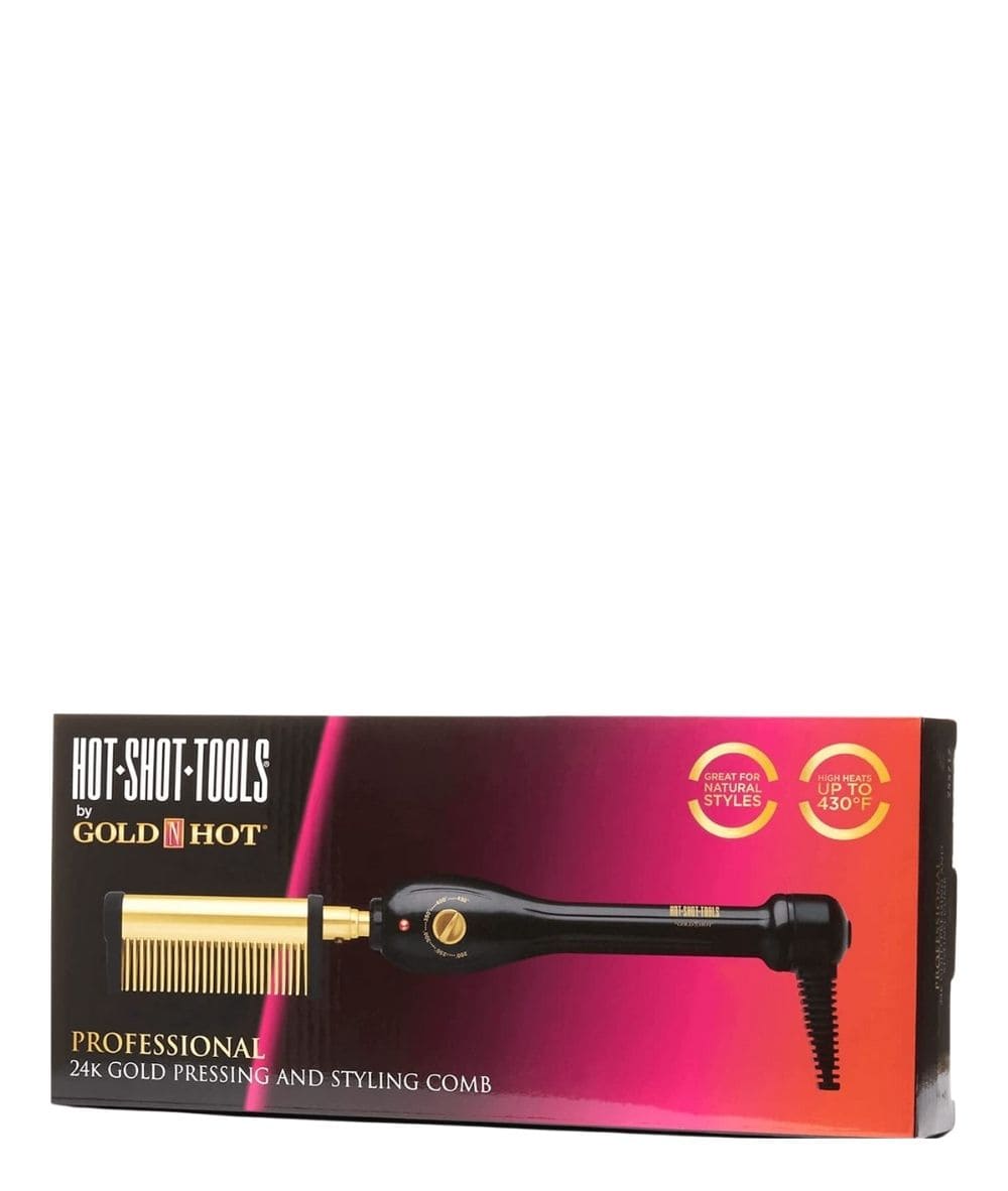 Gold N Hot 24K Gold Pressing And Styling Comb #Gh299, HAIR STYLING TOOLS - Cloré Beauty